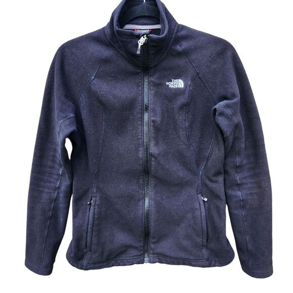 The North Face fleece zip up jacket black Medium fits a Small - Picture 1 of 8
